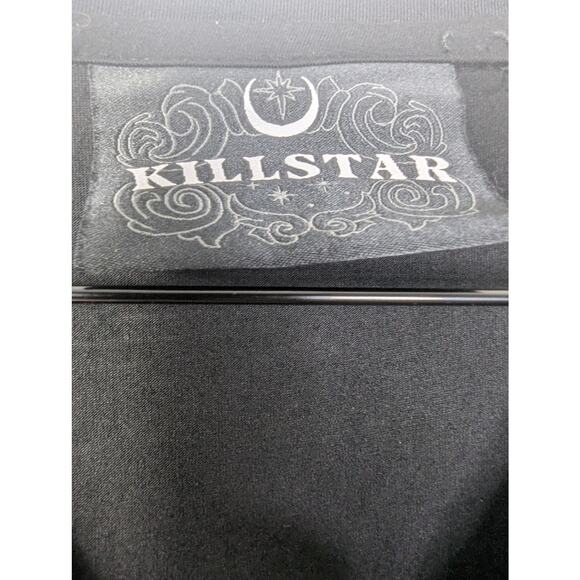 Killstar Black Manticore Asymmetrical Long Sleeve Mesh Tunic Top - Picture 8 of 11